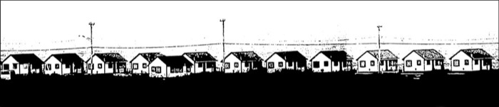 Dunn Days Cottages Truro photopolymer etching
