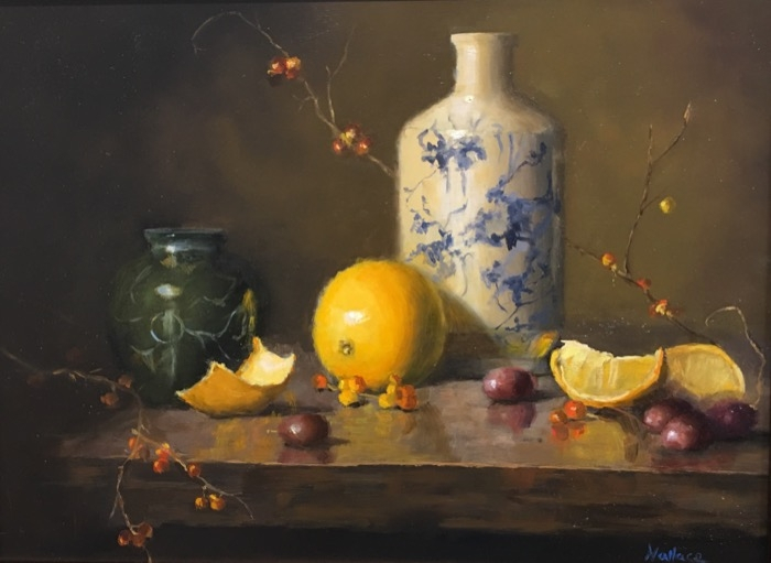 Wallace Still Life with Oranges oil