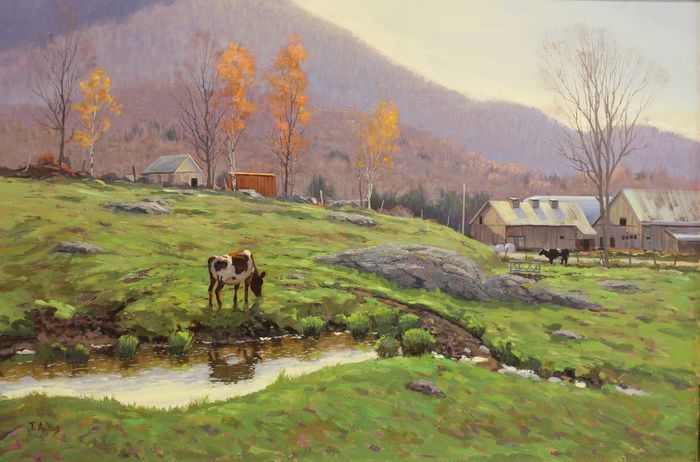 AdkinsThomasOctoberCowPastureoil