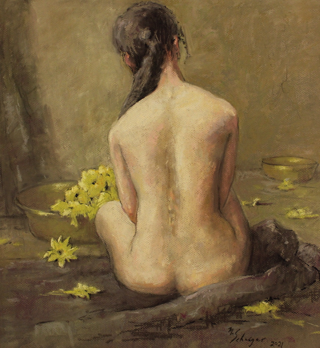 Matthew F. Schwager, "Waiting for Spring", pastel, 18x16, $3,200