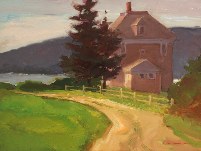 Rick Daskam, "Road to the Hudson House", oil, 12x16, $1,400