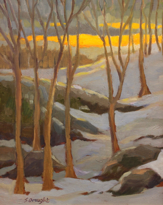 Sara Drought Nebel, "Over the Ledge", oil, 16x20, $1,800