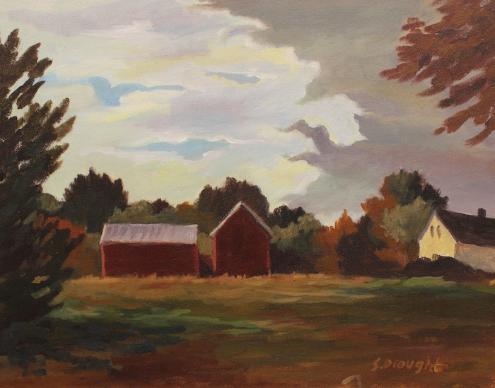 Sara Drought Nebel, "Witch Cloud", acrylic, 16x20, $1,500