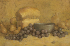 Matthew F. Schwager,  "Bread and Grapes", pastel, 9x15, $1,200