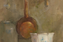 Matthew F. Schwager," Hanging Copper Pot", pastel, 11X8, $950