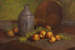 Matthew F. Schwager, "Peaches in a Quiet Light", pastel, 16x22, $3,500