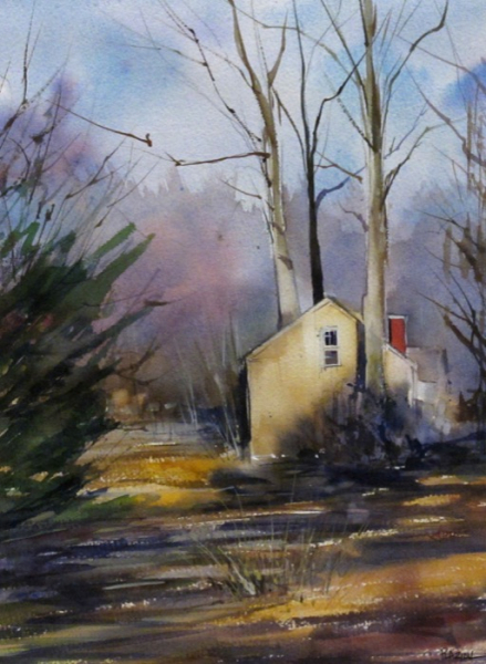 25 Steven Plaziak %22Morning Light, Red Chimney%22 $ 400