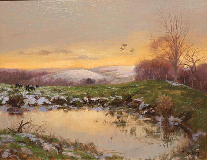 Adkins Thomas Twilight Farm Pond