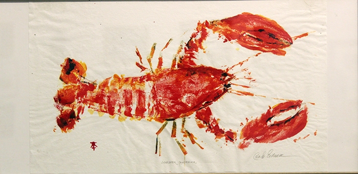 Erdman Carole Lobster Gyotaku