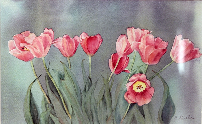 Gertler Donna Tulips in the Mist
