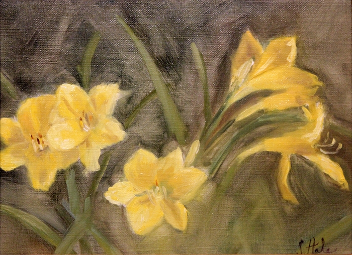 Hale Sonia Study of Yellow Lilies