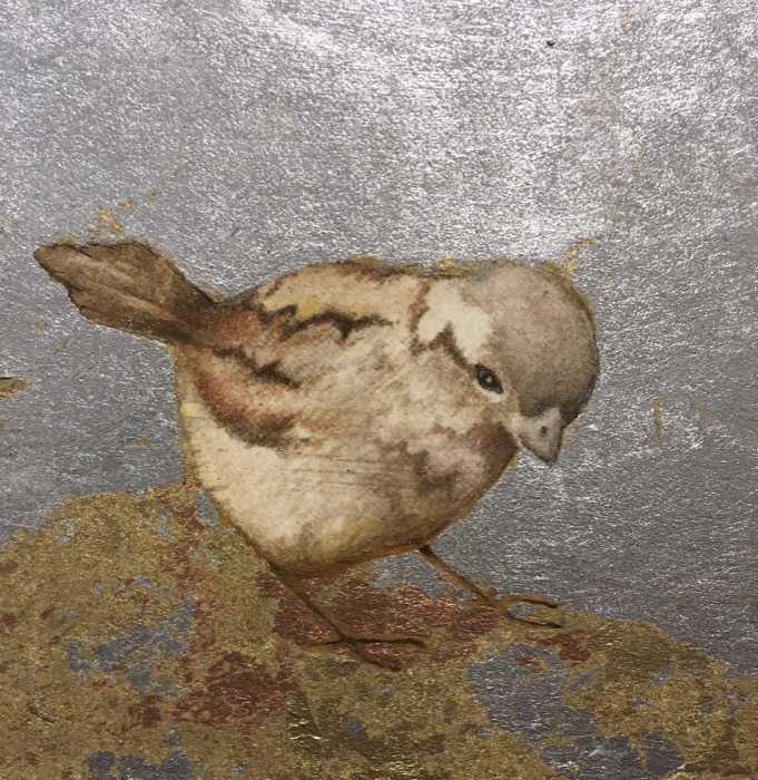 dewellpaulababysparrowmixedmedia