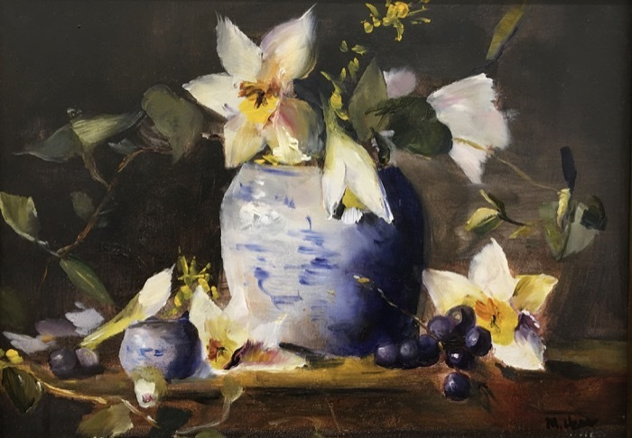 hessmarthastilllifewithbluevaseoil