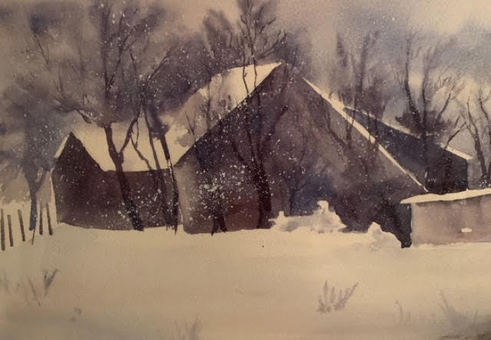 laimeirenewinterblueswatercolor