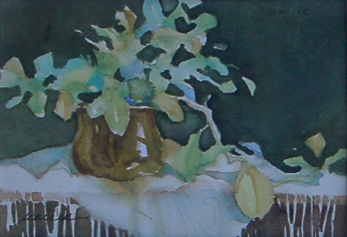 maiserbarbarabrassplanter watercolor