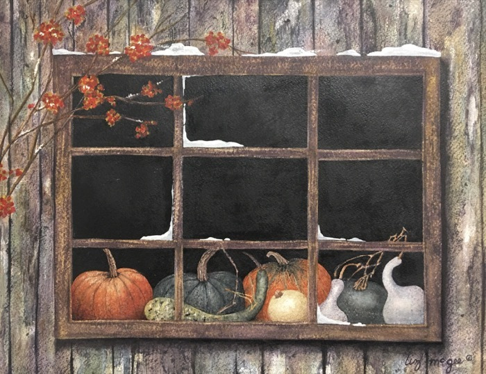 mcgeelizlateharvestgourdswatercolor