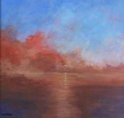 Pamela Carlson, "So Dawns The Day", acrylic, 12x12, $275