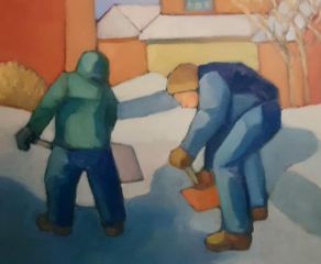 Michael Centrella, "Opening the Road", oil, 20x24, $1,100