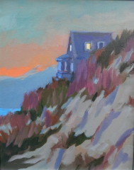 Sara Drought Nebel, "Dune Light", acrylic, 8x10, $375