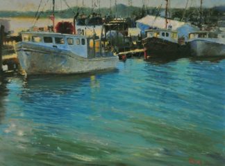 Faripour Forouhar, "Sunset at Cripple Creek Cove", oil, 24x18, $1,800