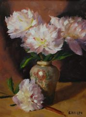 Ellen Hurley, "Fragile Beauty", oil, 14x11, $550