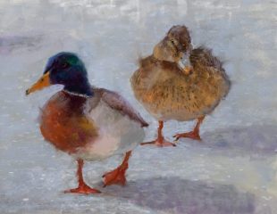 Karen Israel, "Down Below Zero", pastel, 12x14, $600