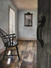 Stephen Linde, "Patiently Waiting", pastel, 17x21, $1,600