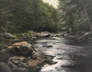 Stephen Linde, "Peaceful Moment", oil, 13x15, $900