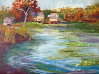Judith Meyers, "Summers End", oil, 12x16, $475