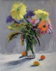 Andi Pepper , "Ann's Flowers #1", oil, 14x11, $800