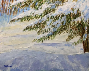 Nick Salerno, "Deep Winter", acrylic, 8x10, $300