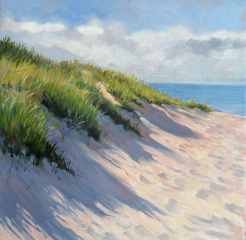 Kimberly Scoble, "Dune Shadows", oil, 14x11, $475