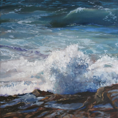 Kimberly Scoble, "Ocean Tumult", oil, 10x01, $475