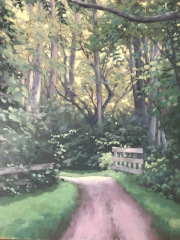 Neil Scollan, "Welcoming Wood", oil, 11x14, $400