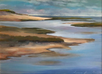 Lorraine Skelskey-Chapin, "True Blues", oil, 18x24, $995