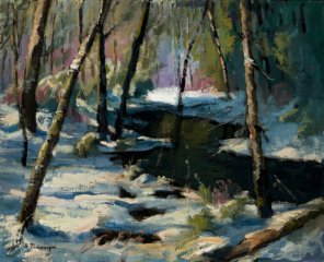 Susan Termyn, "North Brook", oil, 16x20, $2,000