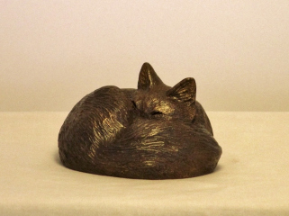 Susan Van Winkle, "Storm Warning", cc bronze, 2.5x2x1.5, $98