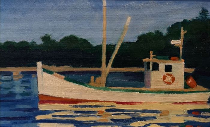 Laura Barr, "Ready", oil, 4 x 6, $350