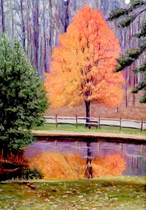 Steve Brunetti, "Last Vestige", pastel, 13 x 10, $275