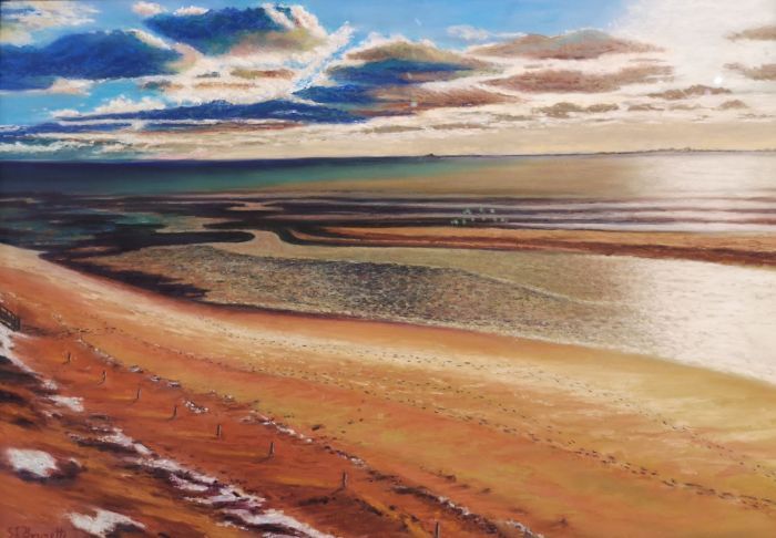Steve Brunetti, "Winter at Eastham", pastel, 23 x 17, $775
