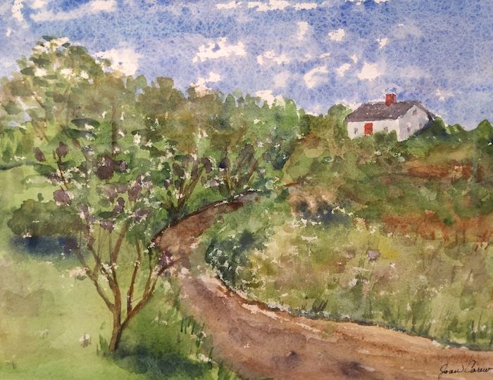 Joan Carew, "Home Sweet Home", watercolor, 11 x 14, $150