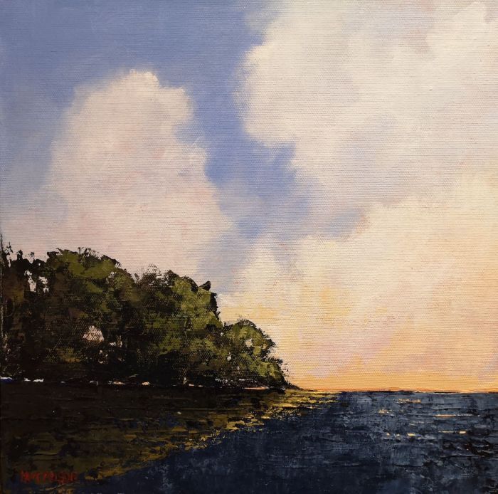Pam Carlson, "Open to the Sea", acrylic, 12 x 12, $275