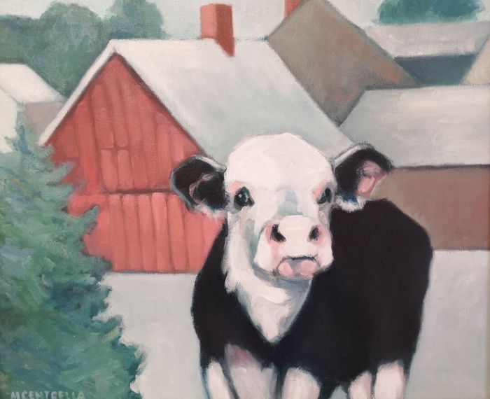 Michael Centrella, "One End is Moo . . .", oil, 17 x 20, $495