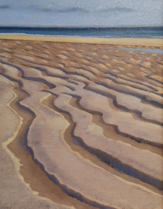 Diane Chandler, "Sandscape", oil, 14 x 11, $250
