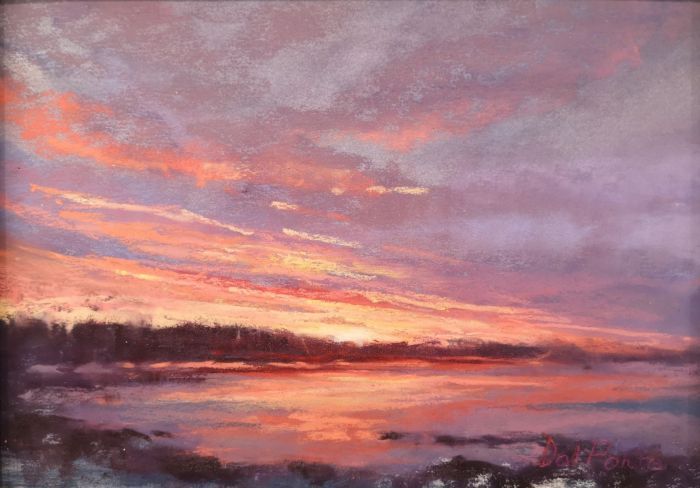 Susanna DalPonte, "Deer Isle Day's End", pastel, 6 x 8, $400