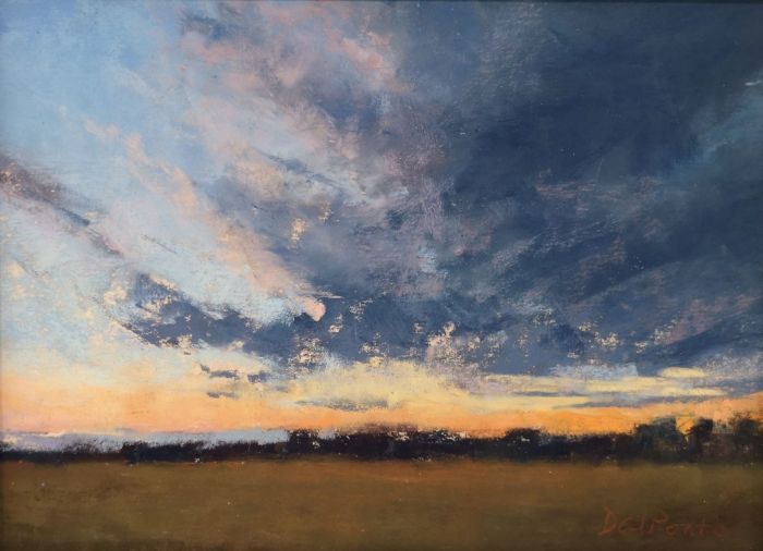 Susanna DalPonte, "Stormy Skyline Farm Study - 1", pastel, 6 x 8, $400