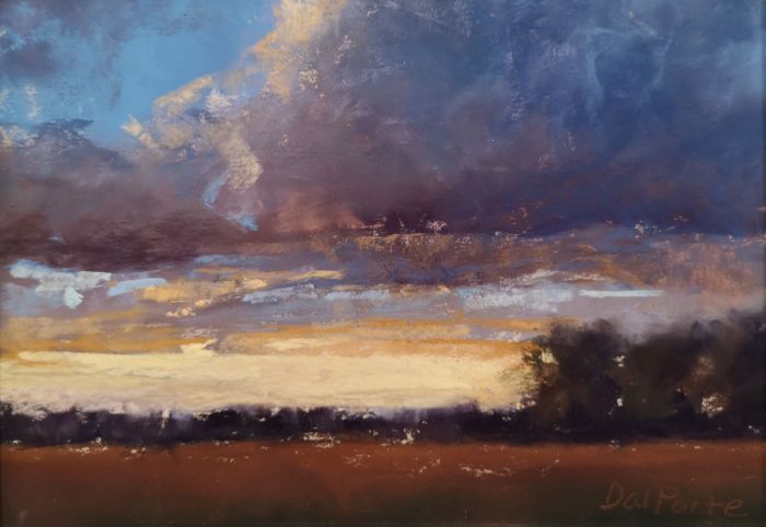 Susanna DalPonte, "Stormy Skyline Farm Study - 2", pastel, 6 x 8, $400