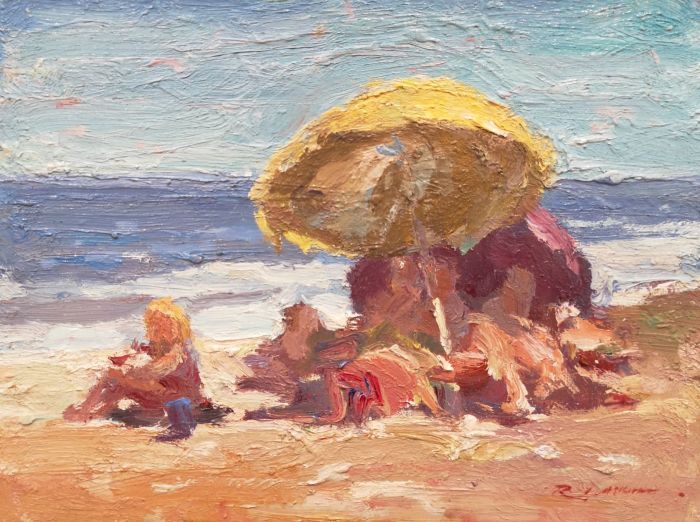 Rick Daskam, "Ocean City #8", oil, 6 x 8, $650
