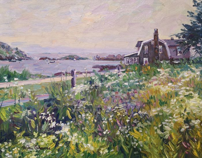Michael Graves, "Flowers on Monhegan", oil, 16 x 20, $2,800