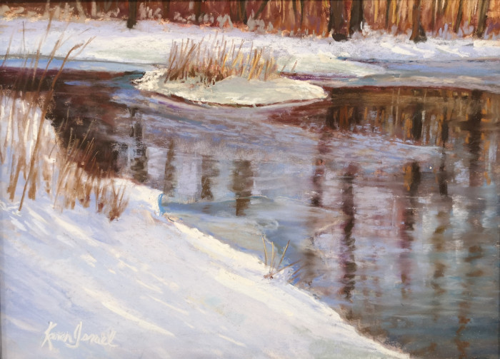 Karen Israel, "Mergers and Acquisitions", pastel, 9 x 12, $375